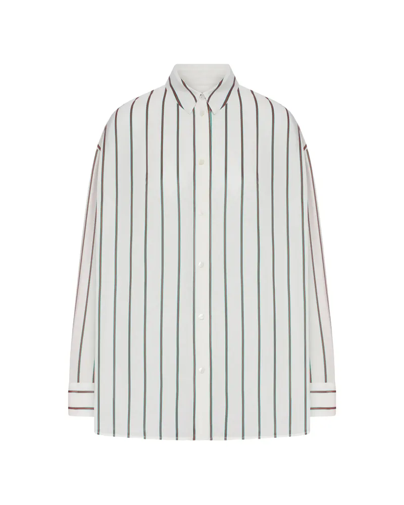Gucci Striped Oversize Shirt White