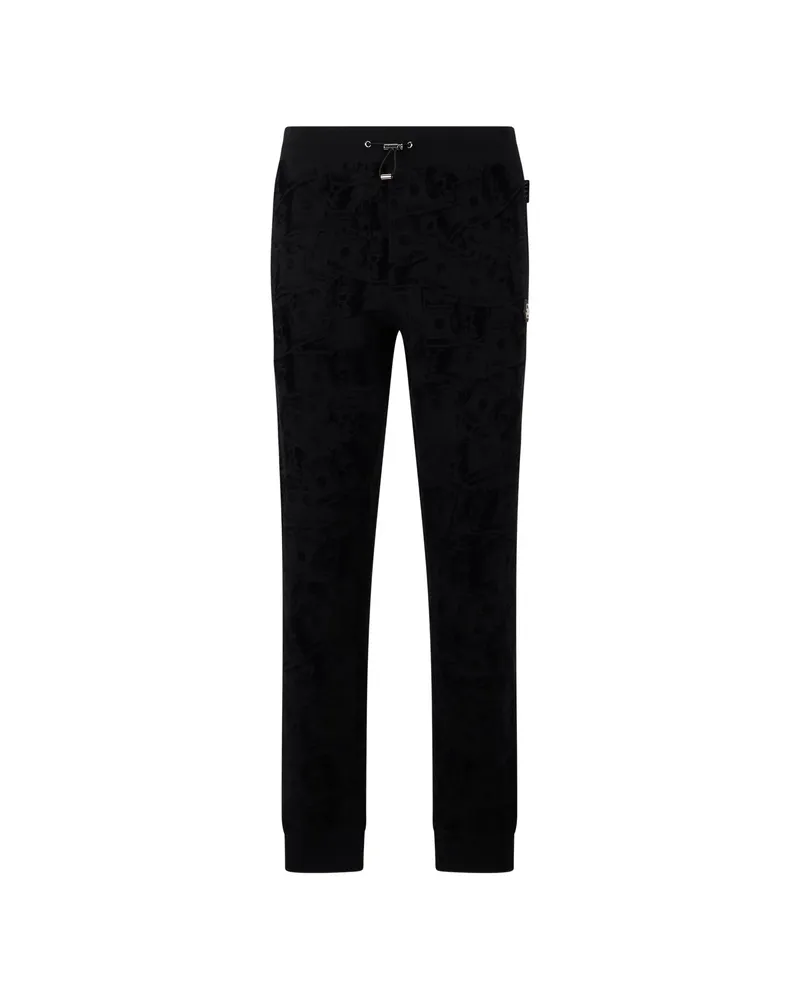 Philipp Plein All-over Dollar Skull Trousers Black