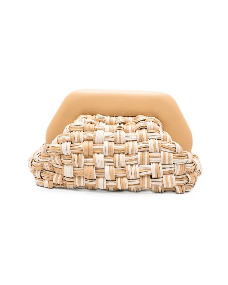 THEMOIRÈ Medium Bios Clutch Bag Neutrals
