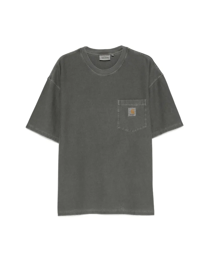Carhartt WIP Logo-patch Pocket T-shirt Grey