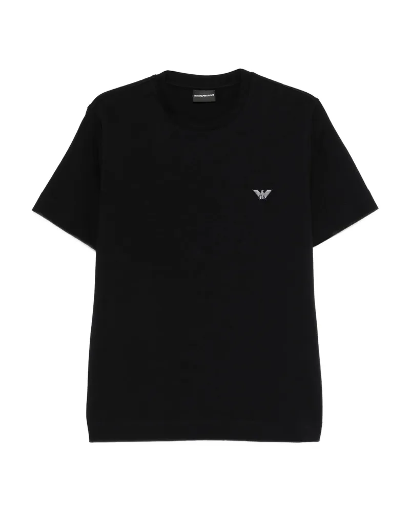 Emporio Armani Logo-patch T-shirt Black