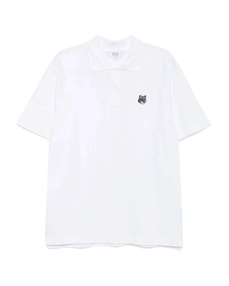 Kitsuné Bold Fox Head Patch Polo Shirt White