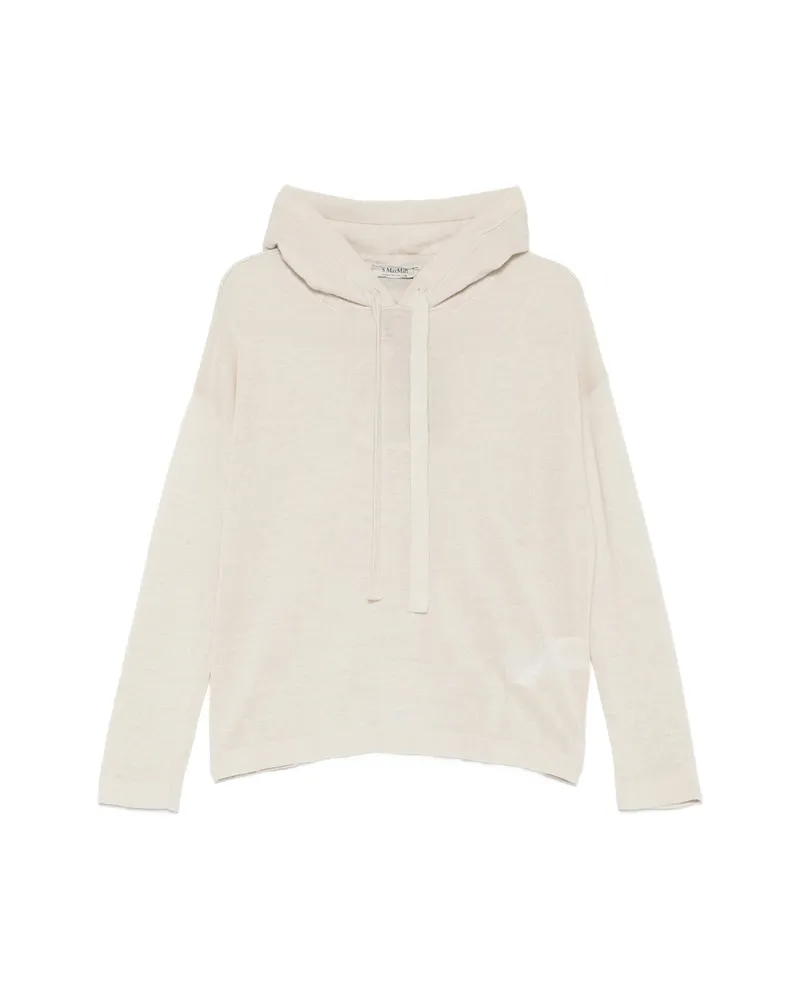 Max Mara Farea Knitted Hoodie Neutrals