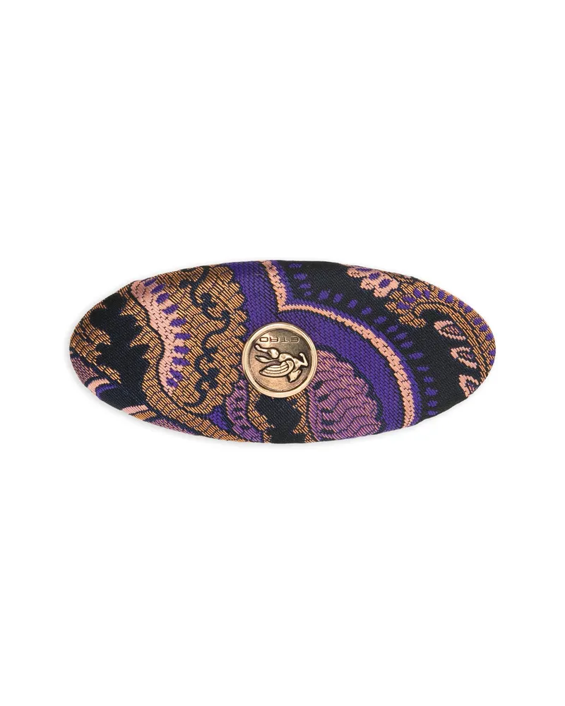 Etro Paisley Logo Hair Accessory Black