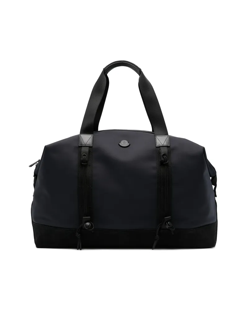 Moncler Logo-appliqué Duffle Bag Blue