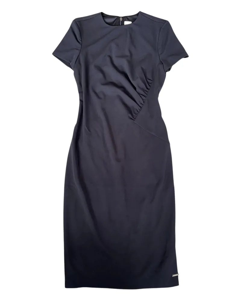 Calvin Klein Crew-neck Midi Dress Black