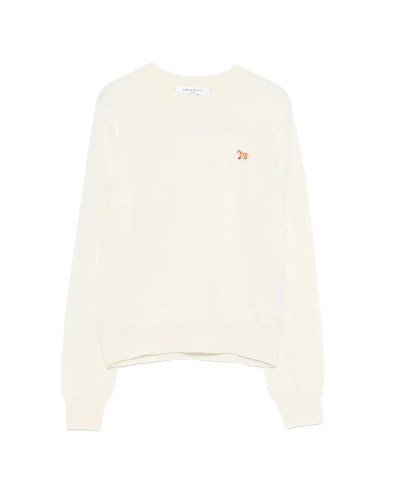 Kitsuné Fox Motif Sweater Neutrals