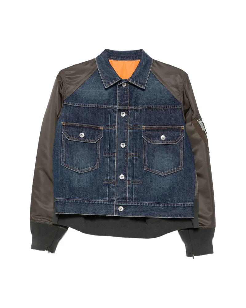 Sacai Zip-pocket Jacket Blue