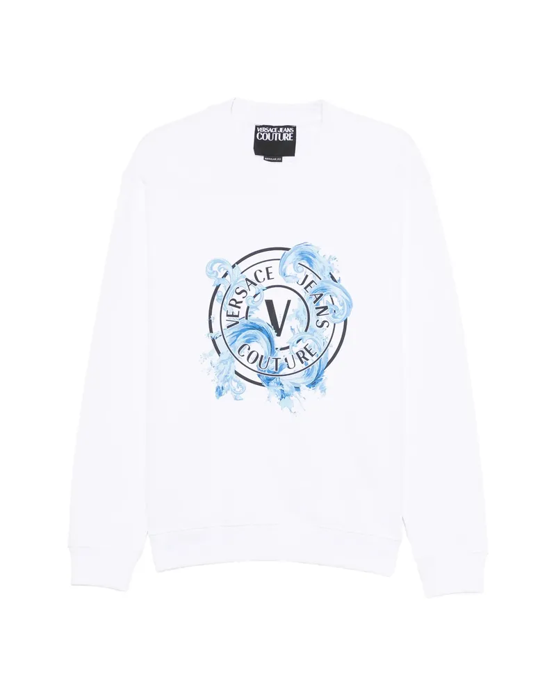 Versace Jeans Graphic-print Sweatshirt White