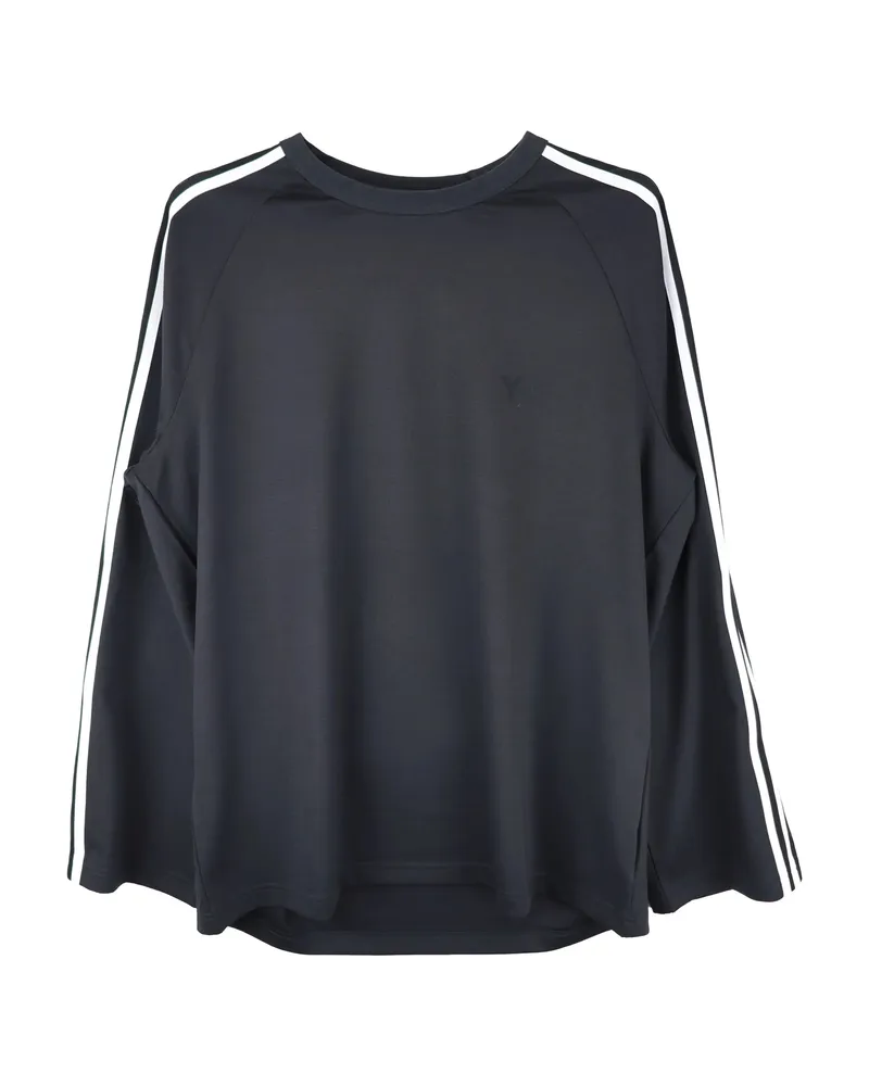 Y-3 Three-stripe Long-sleeve T-shirt Black