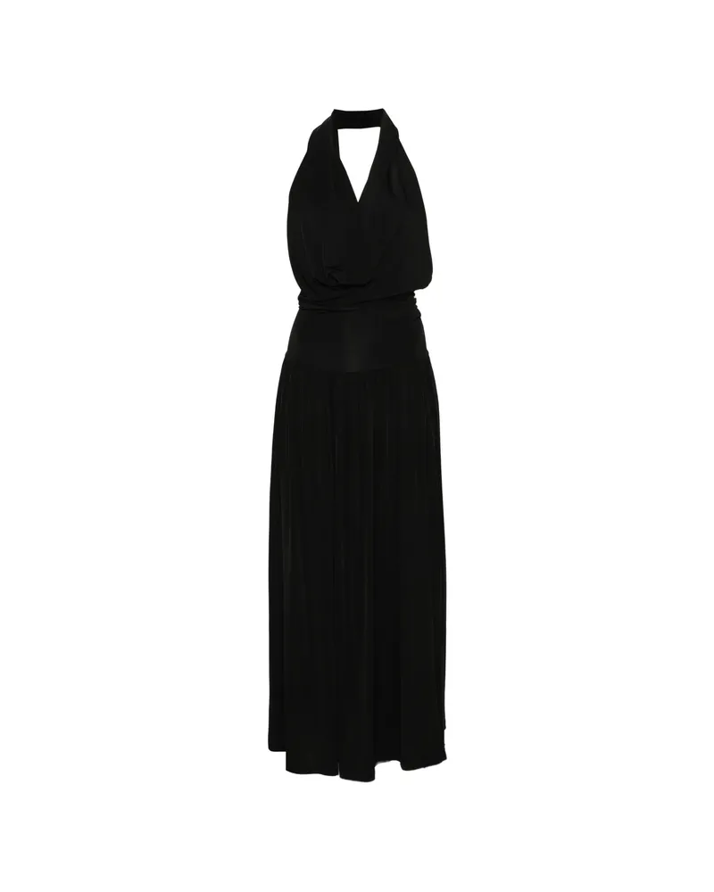 Aya Muse Halterneck Maxi Dress Black