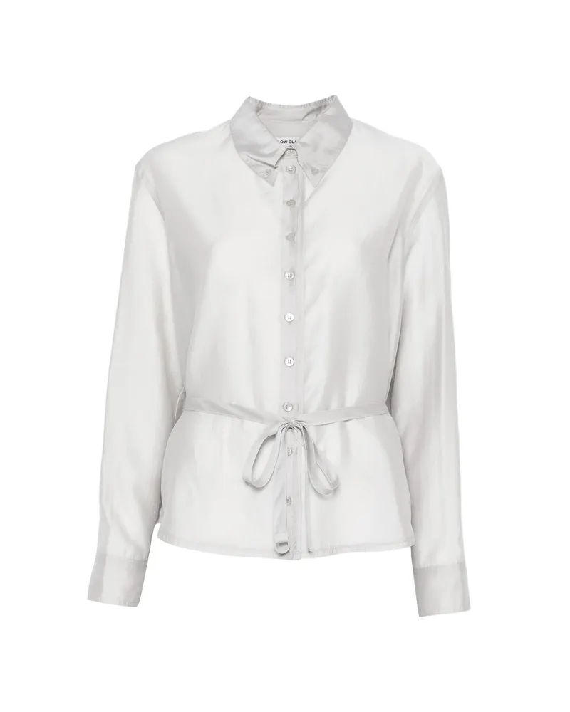 LOW CLASSIC Tie-waist Shirt Grey