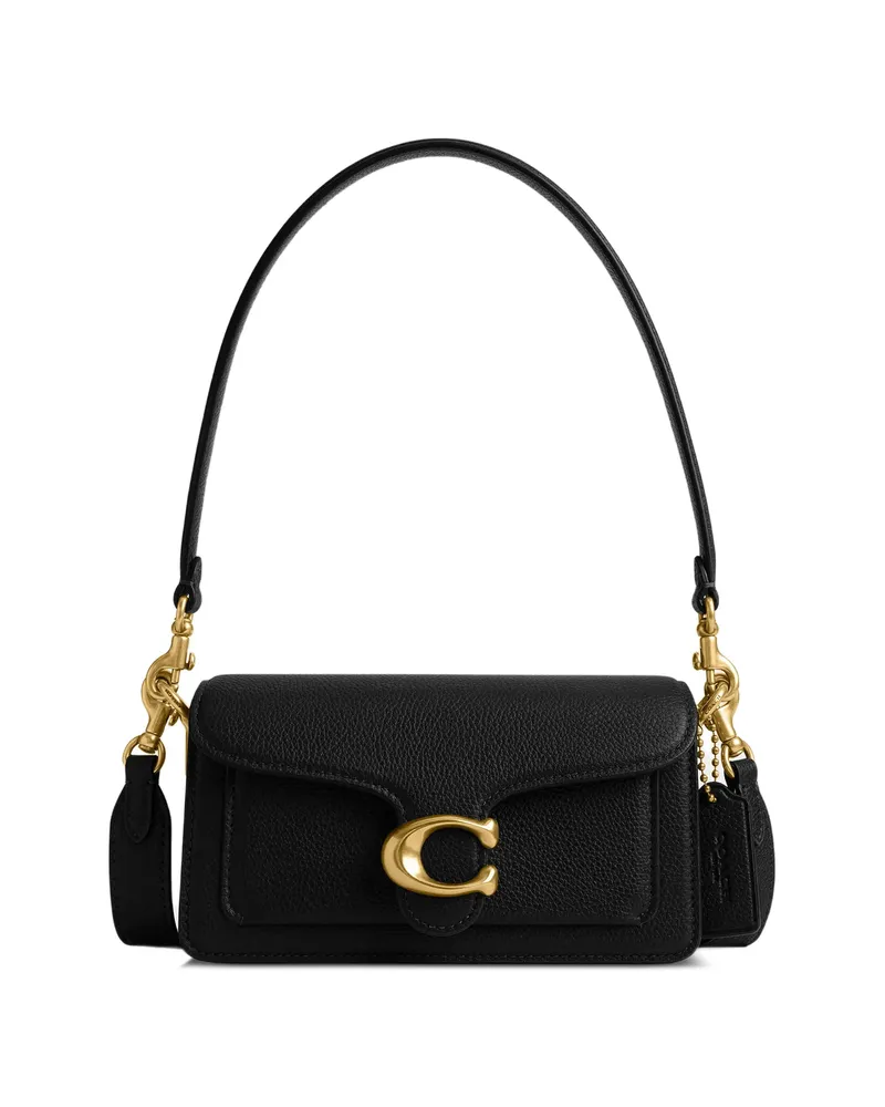 Coach Tabby 20 Leather Shoulder Bag Black
