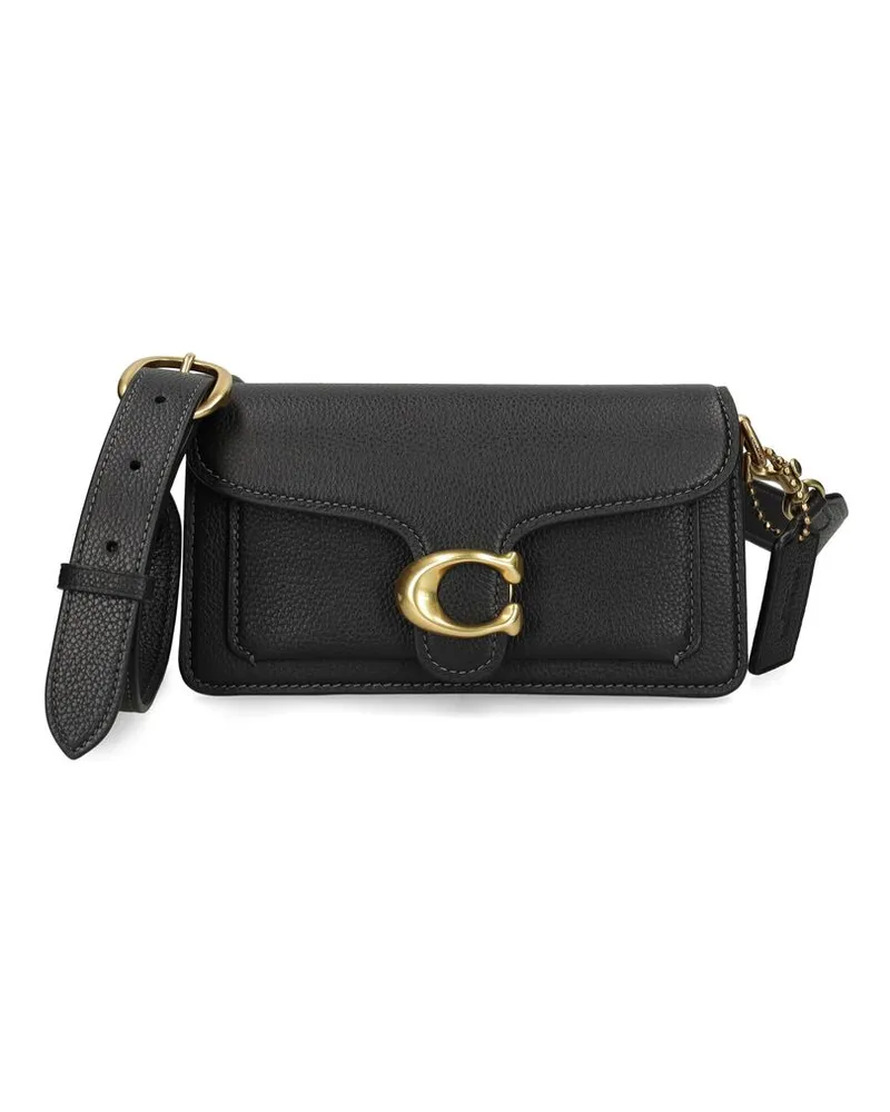 Coach Tabby 20 Leather Shoulder Bag Black