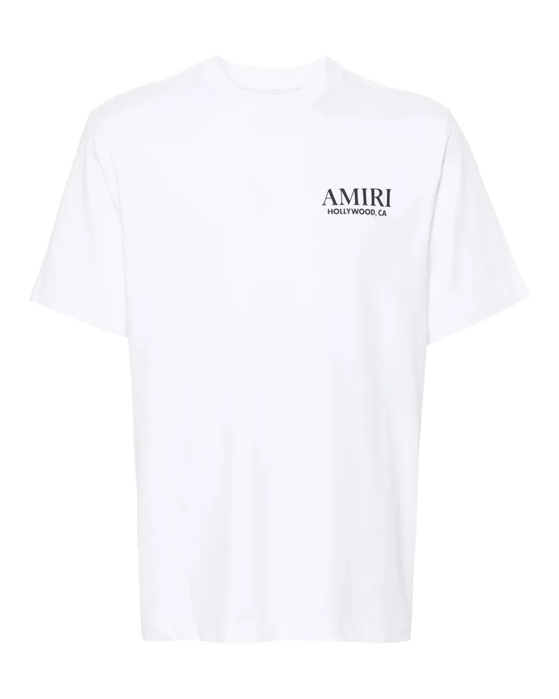 Amiri Bones Stacked Cotton T-shirt White