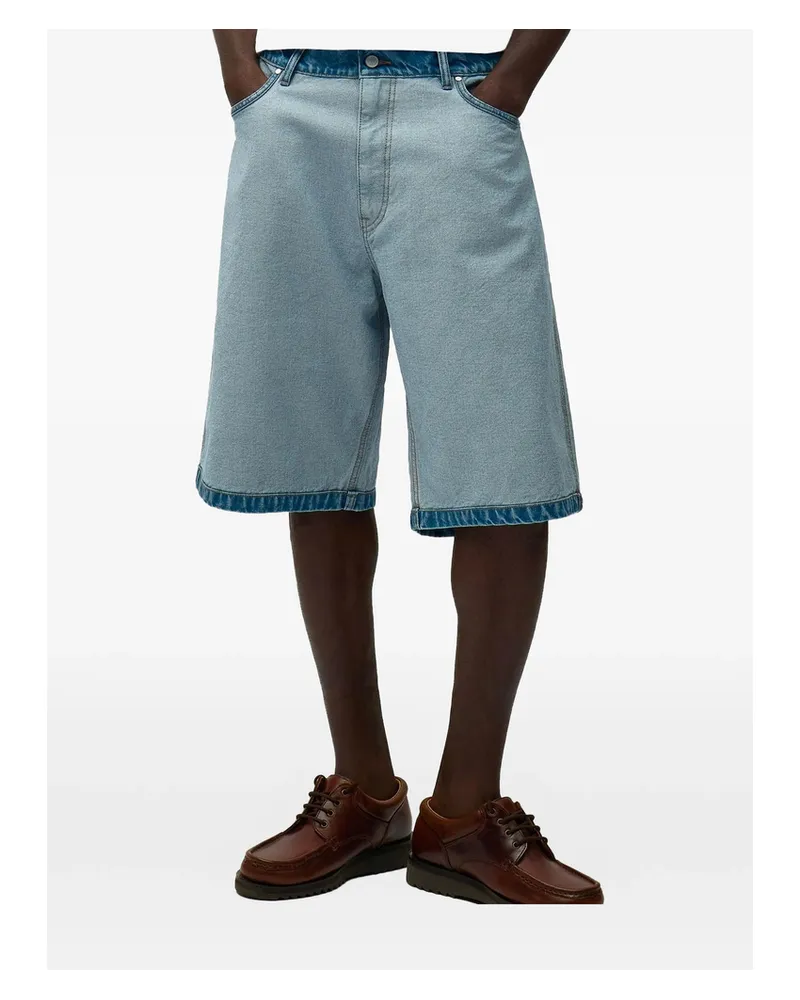 Arte Antwerp Belt-loop Pocket Shorts Blue