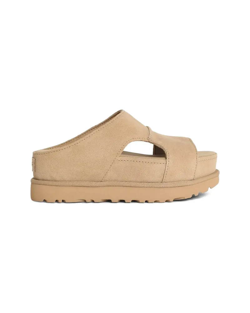 UGG Goldenstar Hi Open-toe Platform Sandals Neutrals