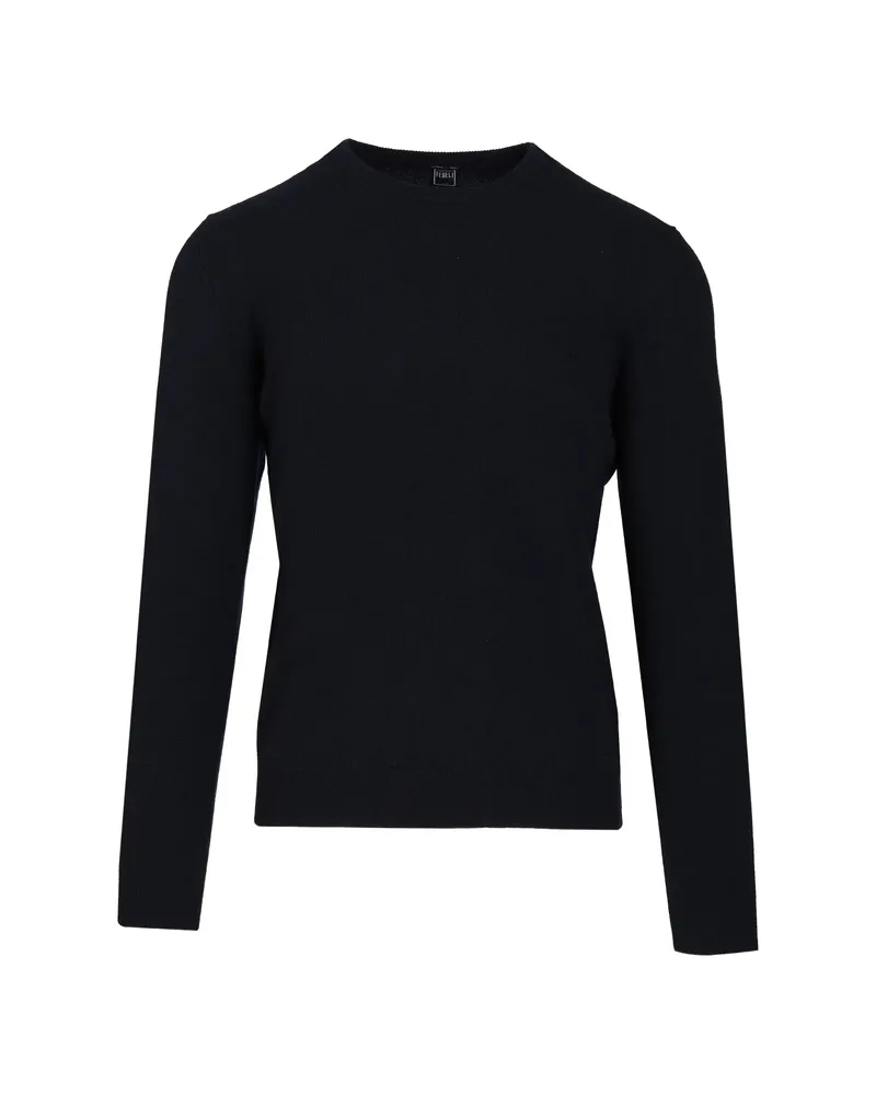Fedeli Cashmere Crew-neck Sweater Blue