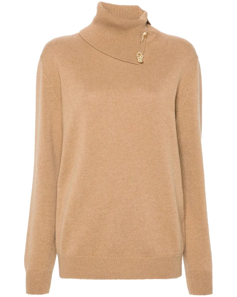 Fabiana Filippi Fabula-buttons Cashmere Sweater Neutrals