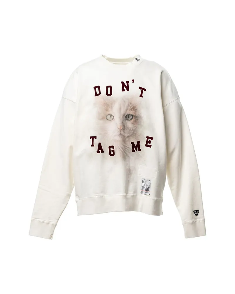 MIHARAYASUHIRO Cat Printed Sweatshirt Neutrals