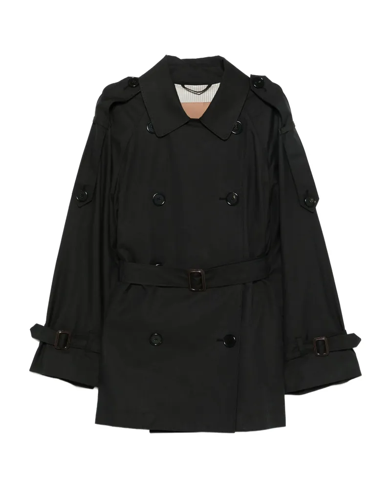 Max Mara Double-breasted Belted Jacket Black
