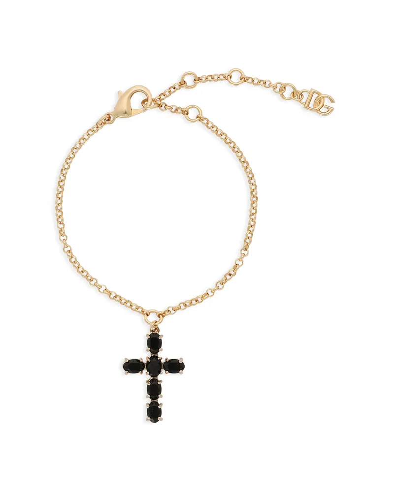 Dolce & Gabbana Crucifix-pendant Bracelet Gold