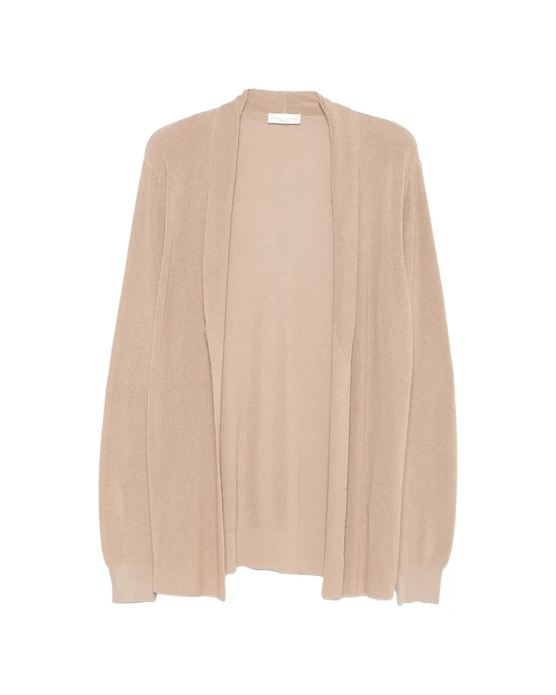 Roberto Collina Open-front Cardigan Neutrals