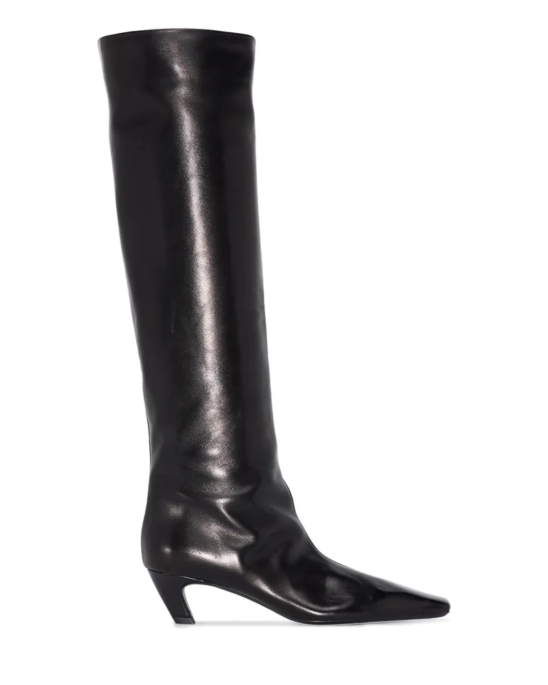 KHAITE Davis Knee-high Boots Black