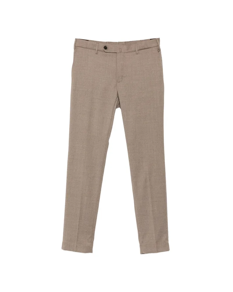 Incotex Belt-loops Straight-leg Trousers Neutrals