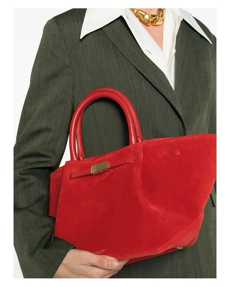 DeMELLIER Midi New York Tote Bag Red