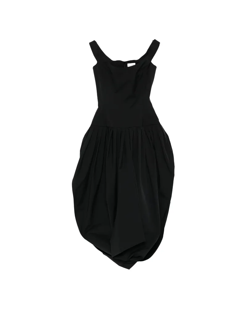 Magda Butrym Pleated Dress Black