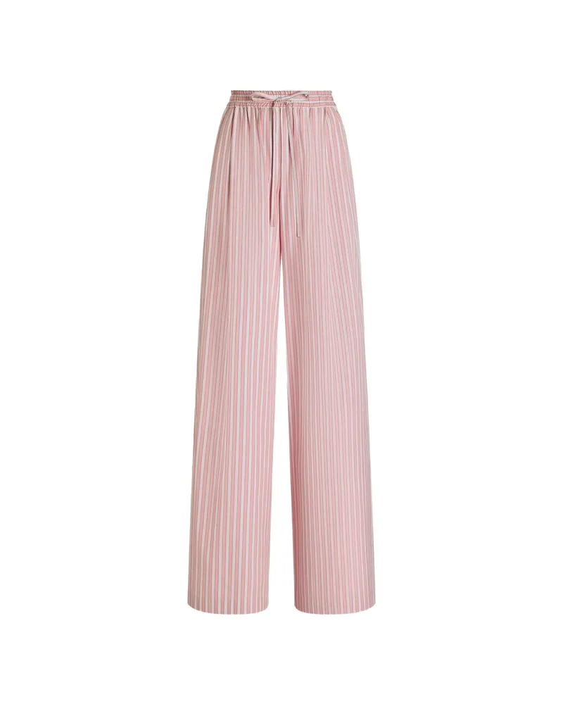 Dolce & Gabbana Striped Drawstring Trousers Pink