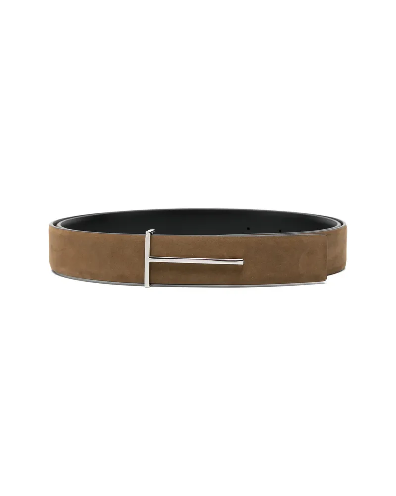 Tom Ford T-buckle Belt Brown