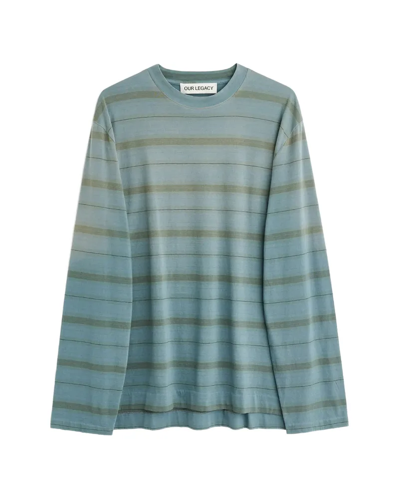 Our Legacy Striped Long-sleeves T-shirt Blue