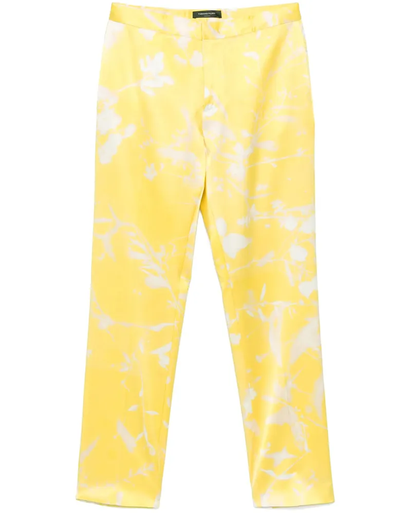 Fabiana Filippi Silk Trousers Yellow