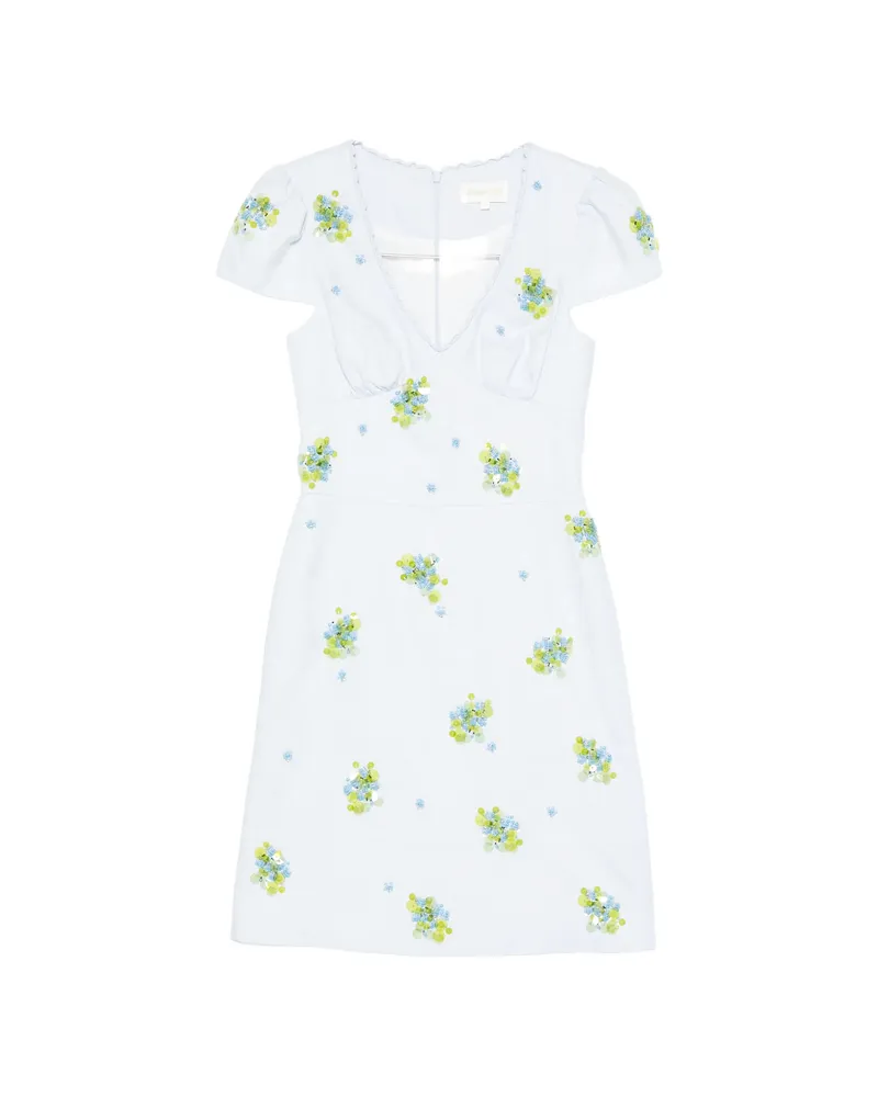 SHUSHU/TONG V-neck Mini Dress Blue