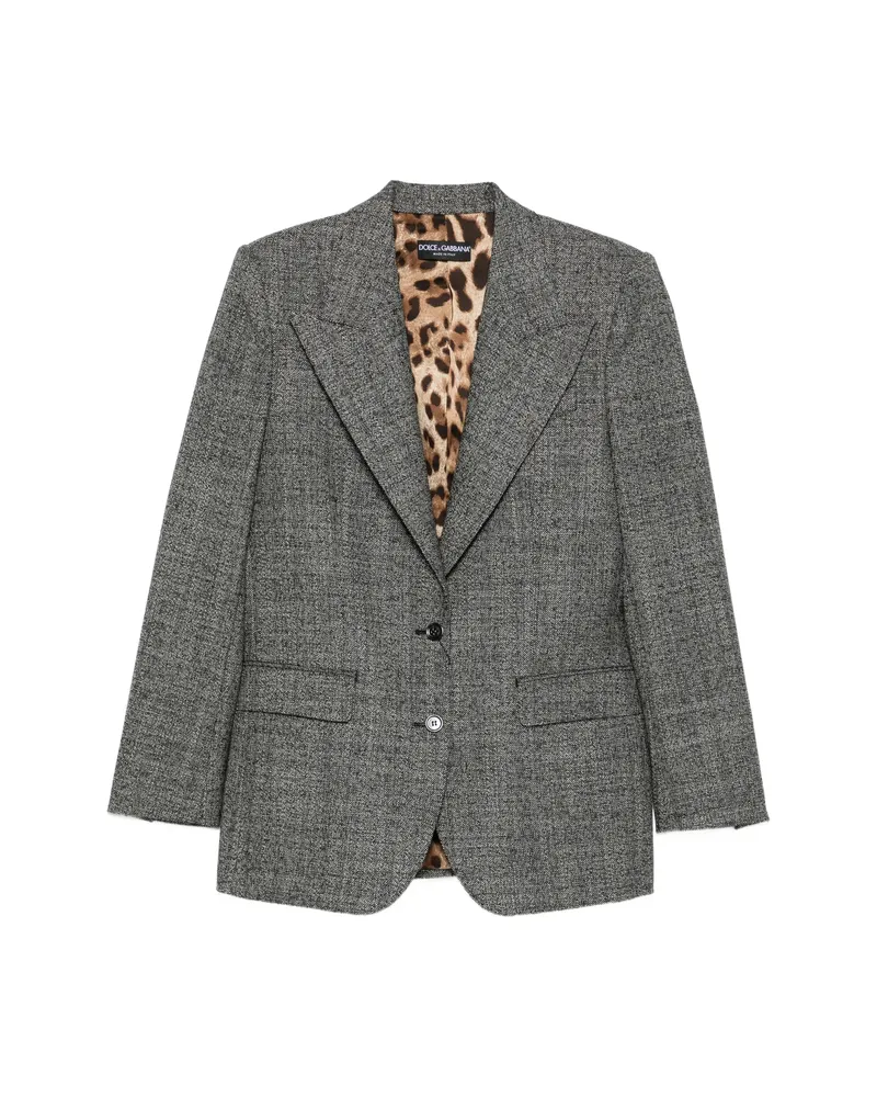 Dolce & Gabbana Peak-lapels Single-breasted Blazer Grey