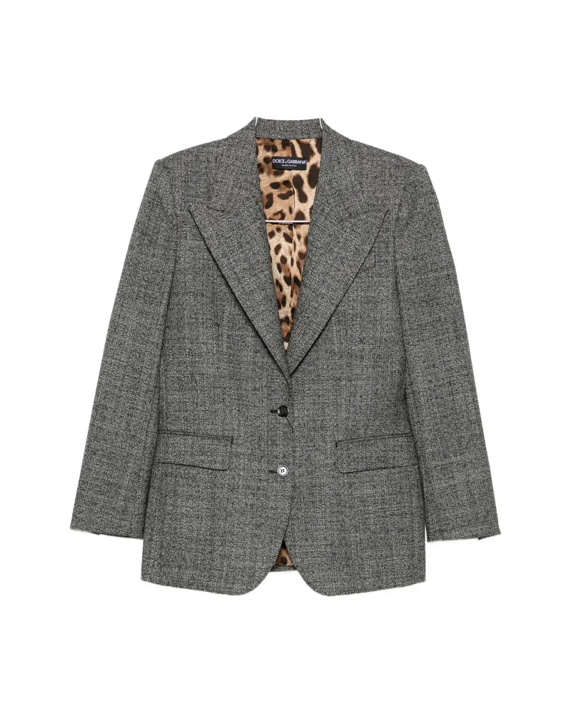 Dolce & Gabbana Peak-lapels Single-breasted Blazer Grey