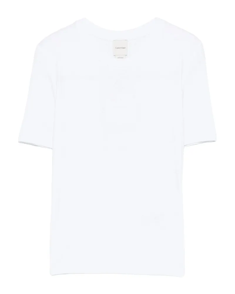 Calvin Klein Ribbed T-shirt White
