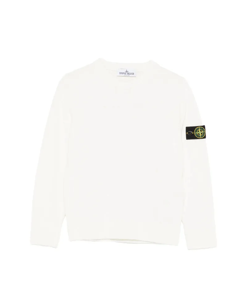 Stone Island Logo-patch Sweater White