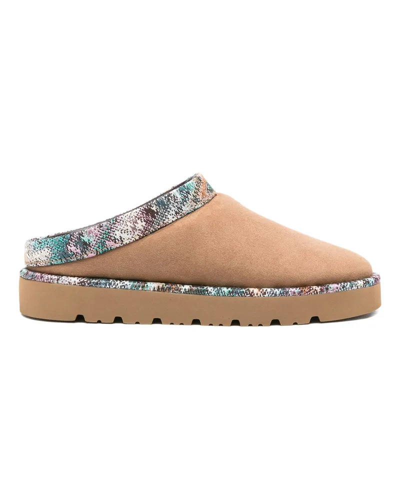 Missoni Patterned-trim Slippers Neutrals