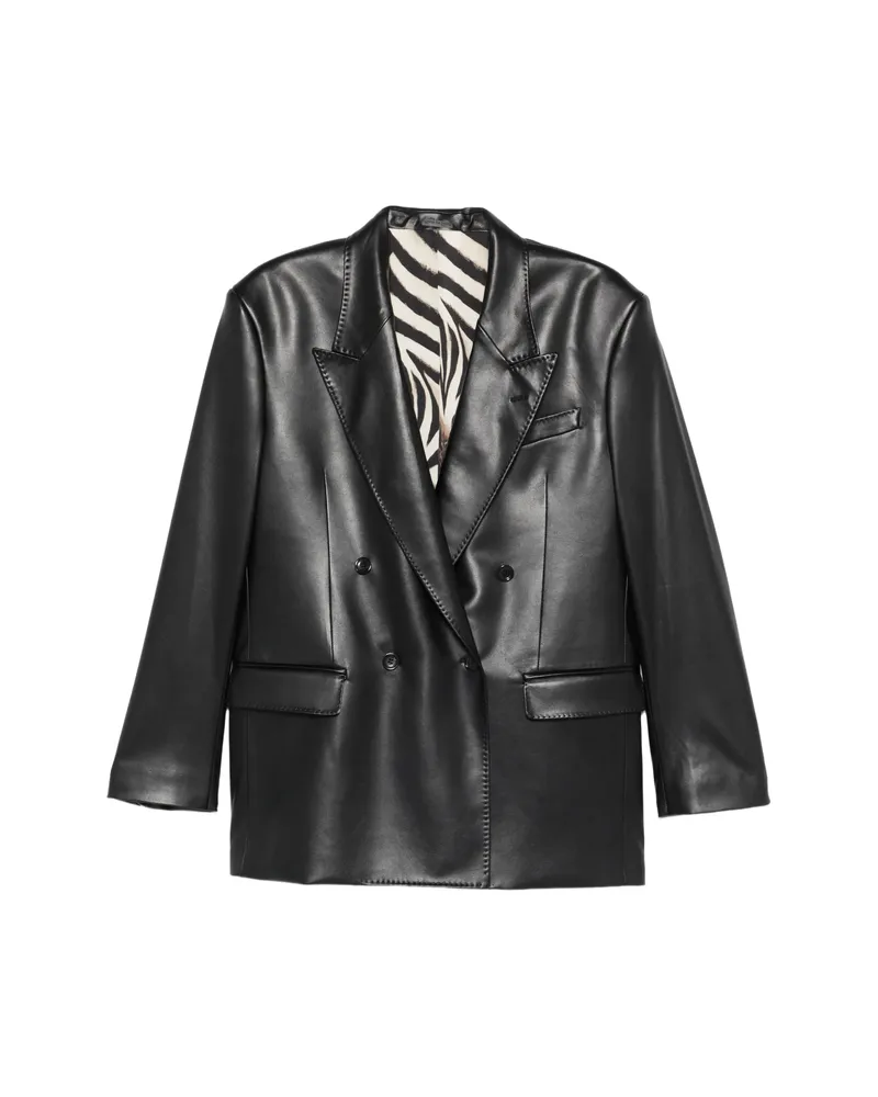 ERALDO Double-breasted Pocket Blazer Black