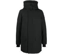Langford Hooded Logo-patch Coat