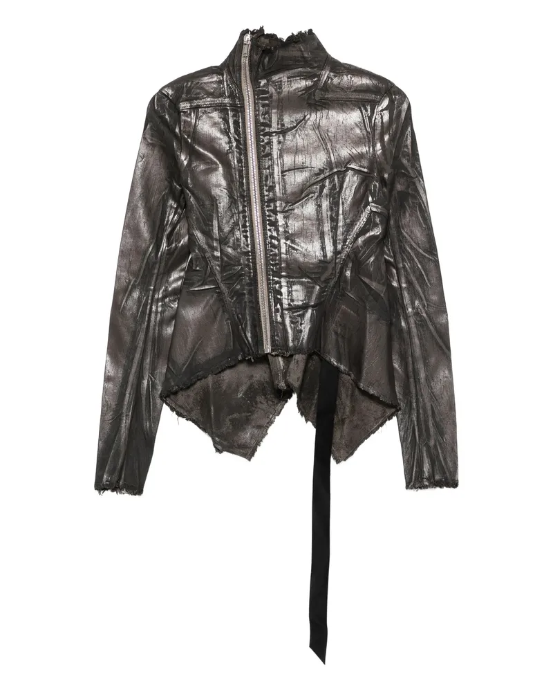 DRKSHDW by Rick Owens Asymmetrical Zip-front Jacket Grey