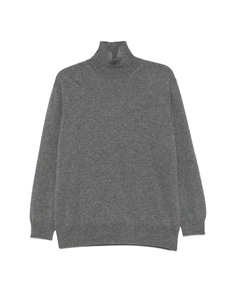 Malo High-neck Cashmere Sweater Grey