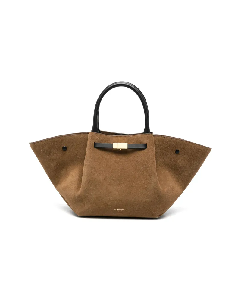 DeMELLIER Midi New York Tote Bag Brown