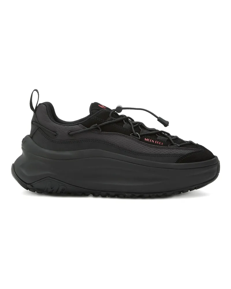Moon Boot Lace-up Platform Sneakers Black