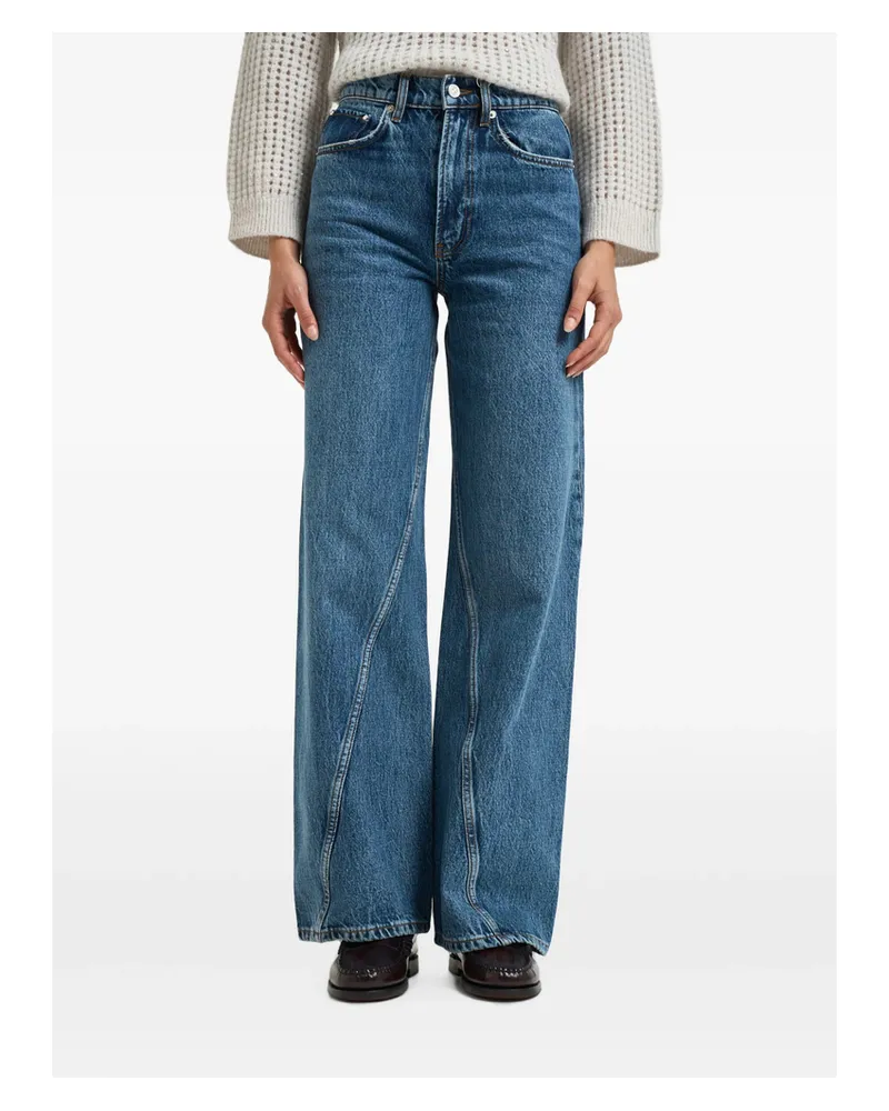 Anine Bing Brie Jeans - Cabana Blue Blue