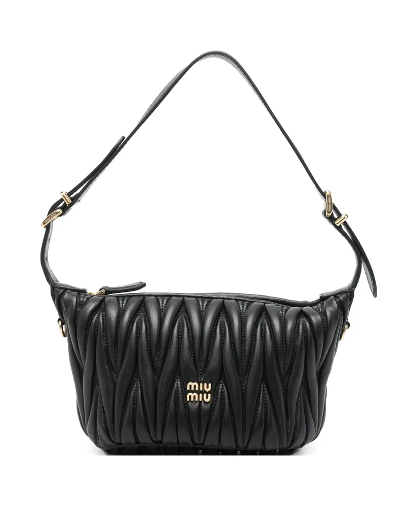 Miu Miu Matelassé Tote Bag Black