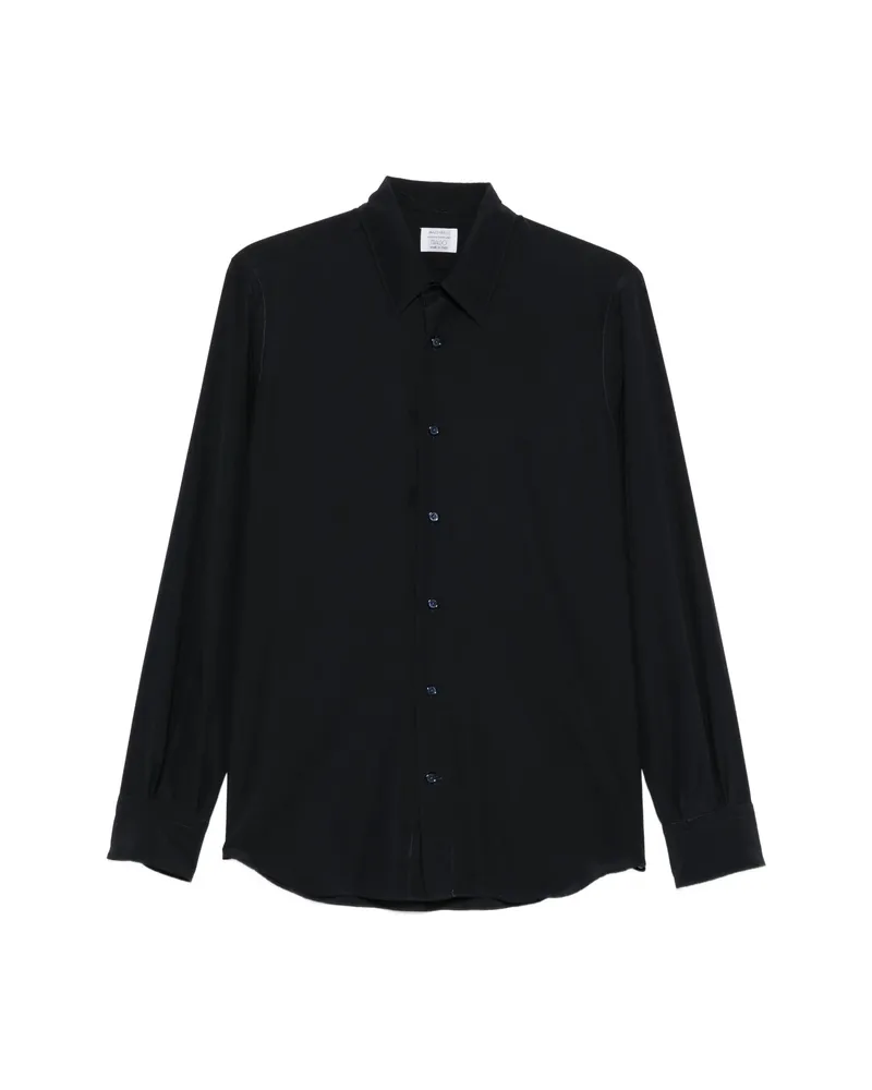 MAZZARELLI Long-sleeve Button-up Shirt Blue